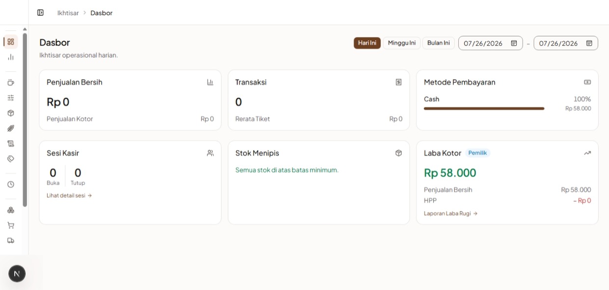 Web dashboard overview